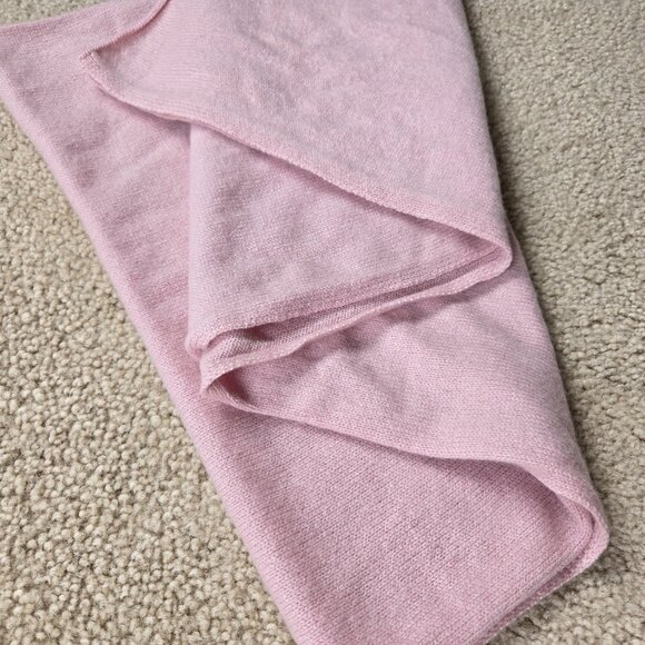 COS Cashmere Scarf Pink Knit Oblong - Picture 8 of 9